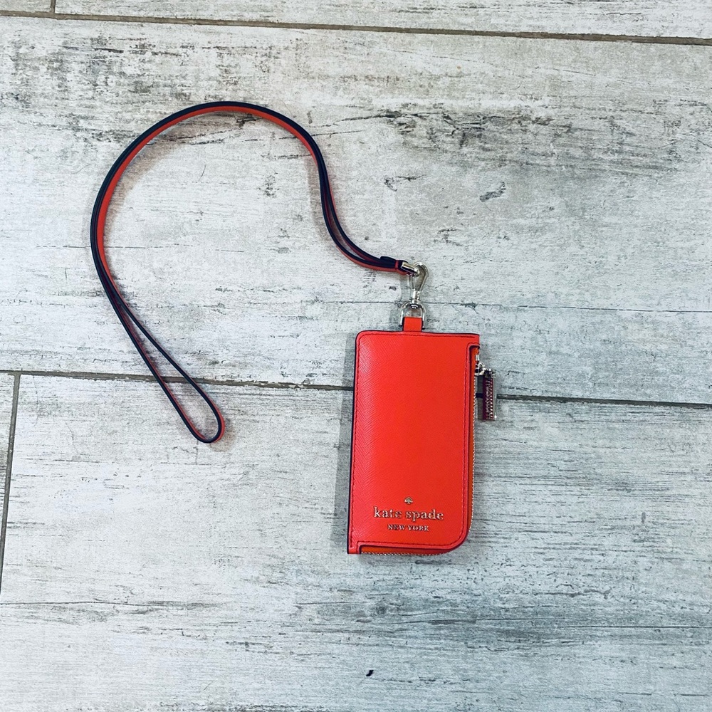 Kate Spade GAZPACHO Staci card case lanyard